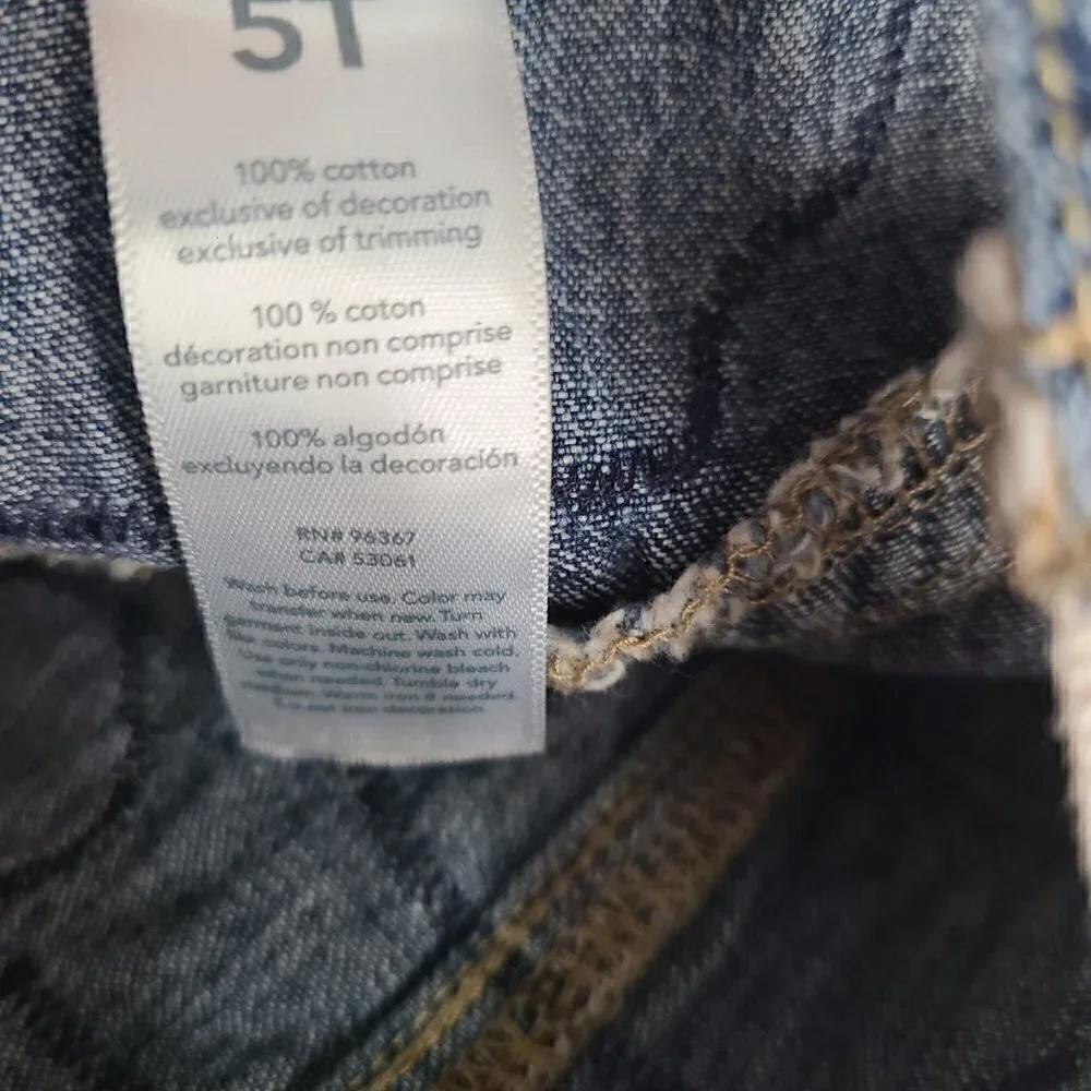 Sew 4 Tots Osh Kosh Police Car Patch Denim Overalls Pants